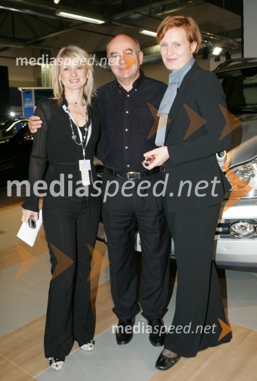 Metka Pevec Kejžar, vodja službe za odnose z javnostmi, AC Intercar, d.o.o Ljubljana, Mitja Rotovnik, direktor Cankarjevega doma in Claudia Lakner, vodja trženja pri podjetju AC Intercar d.o.o.23. avtomobilski salon Slovenije, Celje