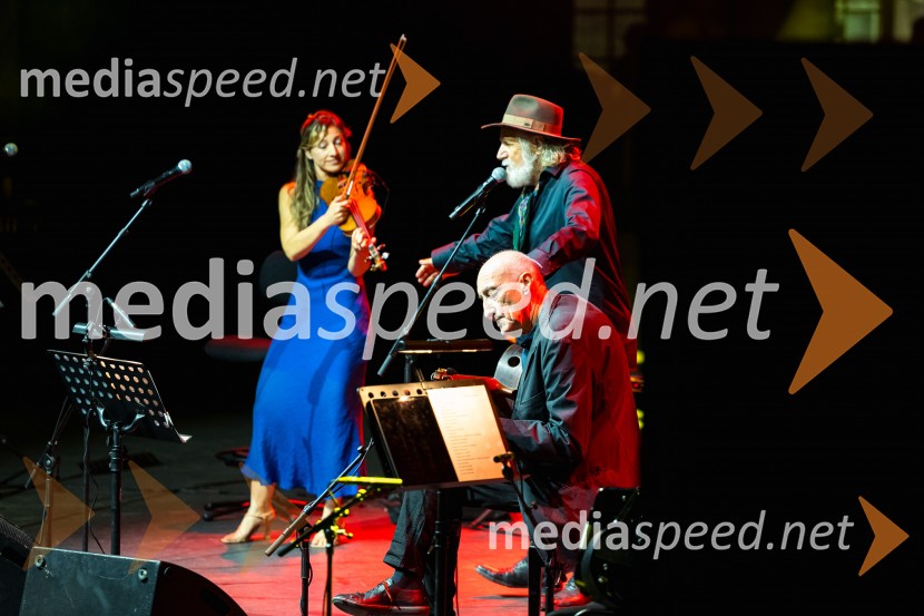  Yvette Holzwarth, violina, vokal;  Miroslav Tadić, kitarist;  Rade Šerbedžija, igralec, režiser in glasbenikRade Šerbedžija, Ljubljana Festival 2026