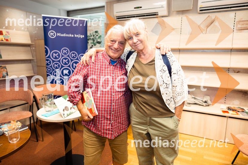  Andrej Rozman Roza,  igralec, pisatelj;  Jelka Godec Schmidt, ilustratorka70. obletnica zbirke Zlata ptica
