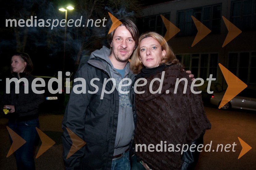 	Damir Leventič, scenograf in igralec in Urška Alič Flajnik, direktorica Špas TeatraOptimist, premiera