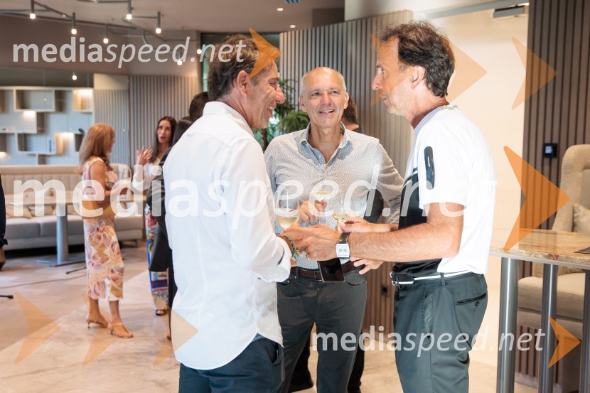  Igor Pirnat, promotor in praktik upravljanja sprememb, Change2value;  Boštjan Blatnik, ABC Nepremičnine;  Andrej Kuplenk, direktor, ABC NEPREMIČNINEPoletno druženje Back from summer, Britansko-slovenska gospodarska zbornica
