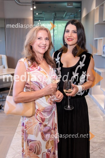  Jasmina Ridzi, svetovalka za upravljanje s človeškimi viri, FledgeWorks;  Bita Bagheri, sodelavka za trženje, FledgeWorksPoletno druženje Back from summer, Britansko-slovenska gospodarska zbornica