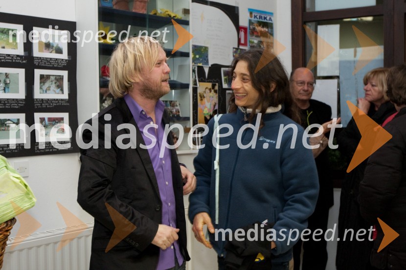 Matjaž Javšnik, igralec in Nataša TlakerOptimist, premiera