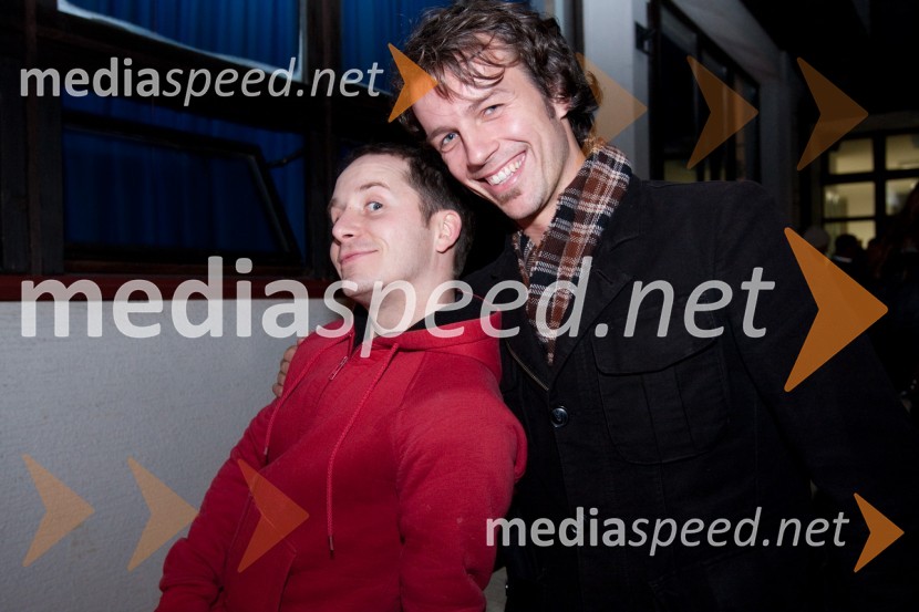 Miha Brajnik, igralec in Nejc Zupan, plesalecOptimist, premiera