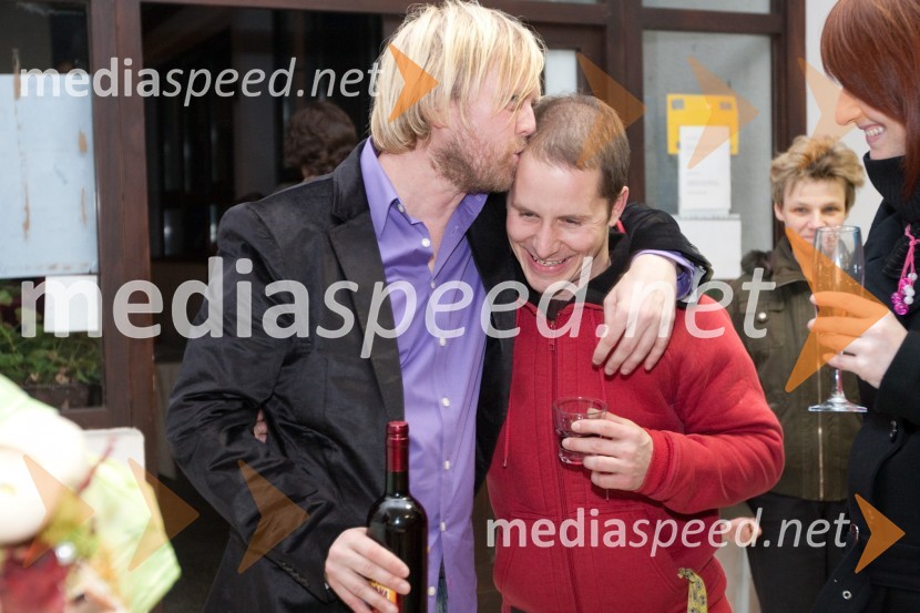 Matjaž Javšnik, igralec in Miha Brajnik, igralecOptimist, premiera