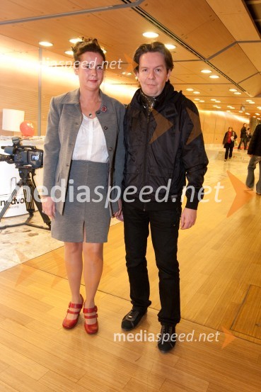 Urška Hlebec, igralka in Andrej Košak, režiser20. ljubljanski mednarodni filmski festival LIFFe, podelitev nagrad