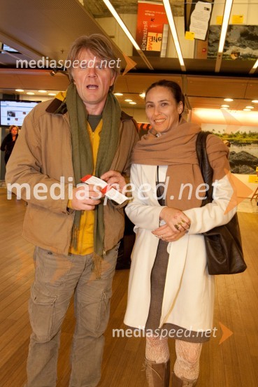 Brane Završan, igralec  in Lučka Počkaj, igralka20. ljubljanski mednarodni filmski festival LIFFe, podelitev nagrad