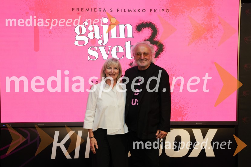  Špela Levičnik Oblak, scenaristka;  Peter Bratuša, režiser in direktor Felina FilmsGajin svet 3, premiera, Maribox