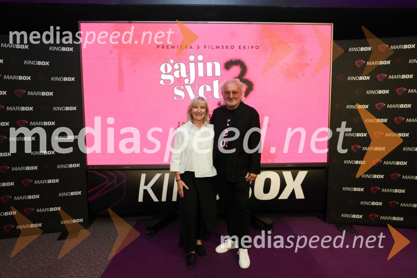  Špela Levičnik Oblak, scenaristka;  Peter Bratuša, režiser in direktor Felina FilmsGajin svet 3, premiera, Maribox