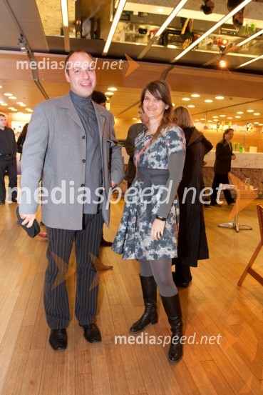 Gorazd Trušnovec, urednik revije Ekran, publicist, filmski kritik in scenarist in Renata Zamida20. ljubljanski mednarodni filmski festival LIFFe, podelitev nagrad
