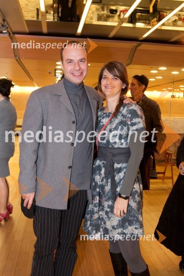 Gorazd Trušnovec, urednik revije Ekran, publicist, filmski kritik in scenarist in Renata Zamida20. ljubljanski mednarodni filmski festival LIFFe, podelitev nagrad