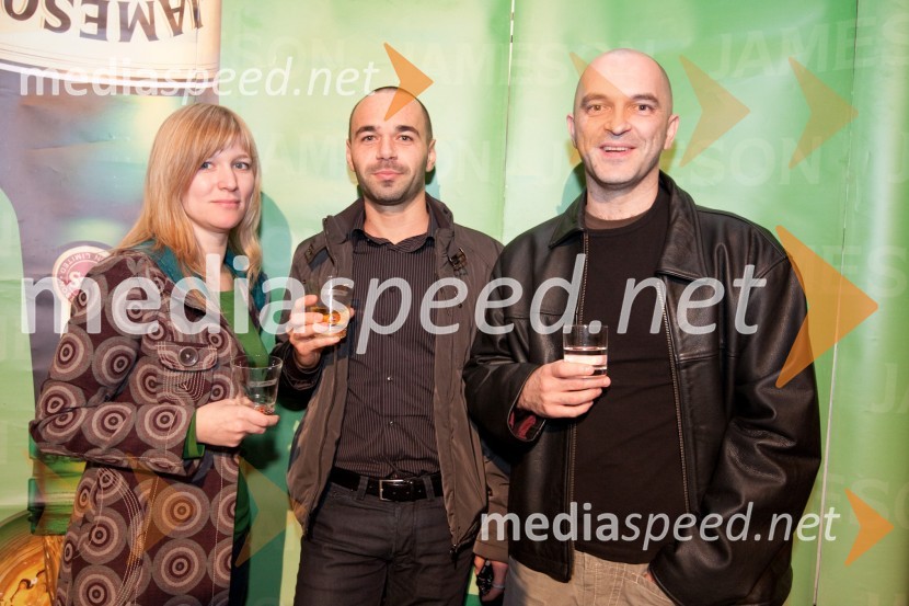 Saša Novak, Martin Kosaber, brand manager Pernod Ricard Slovenija d.o.o. in Igor Pošen20. ljubljanski mednarodni filmski festival LIFFe, podelitev nagrad