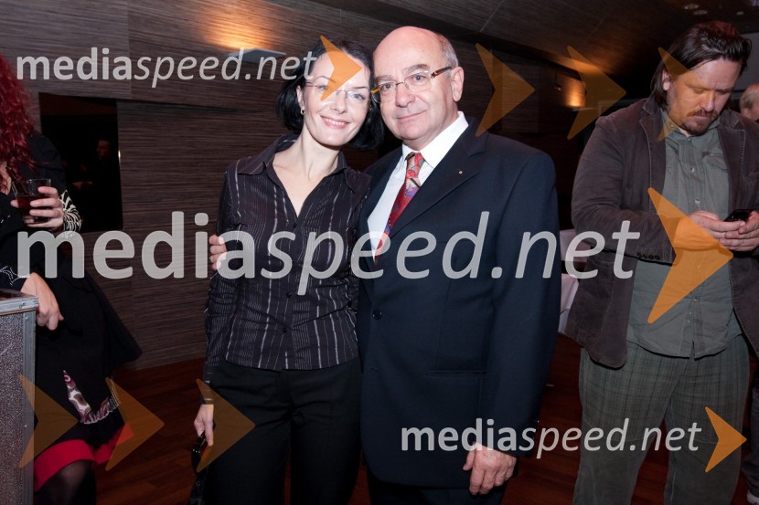 Mitja Rotovnik, direktor Cankarjevega doma in jnegova snaha Mateja20. ljubljanski mednarodni filmski festival LIFFe, podelitev nagrad