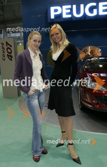 Živa Vadnov, Miss Slovenije 2004 in Nataša Kranjc, Miss Slovenije 200223. avtomobilski salon Slovenije, Celje