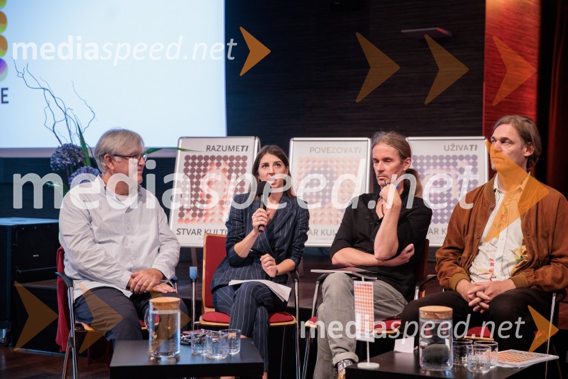  Marijan Rupert, vodja Zbirke rokopisov, starih in redkih tiskov v NUK;  Katarina Hergouth, vodja razstavnega programa, Cankarjev dom;  Andrej Jaklič, vodja gledališkega in sodobnoplesnega programa CD;  Žiga PredanPredstavitev nove sezone, Cankarjev dom