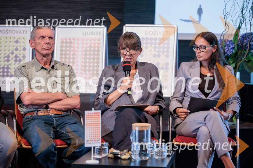 dr. Ivan Šprajc, arheolog;  Dušica Todorović, Direktorica kongresno-komercialnega programa, Cankarjev dom;  Barbara Rogelj, vodja humanističnega in kulturno-vzgojnega programa, Cankarjev domPredstavitev nove sezone, Cankarjev dom