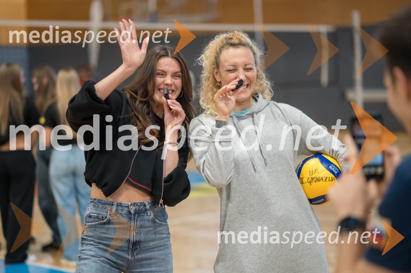  Vesna Ponorac, igralka, moderatorka;  Ilka Štuhec, nekdanja slovenska alpska smučarkaŠportno popoldne z Vesno Ponorac, Hitradiem Center in Olimpijskim komitejem Slovenije
