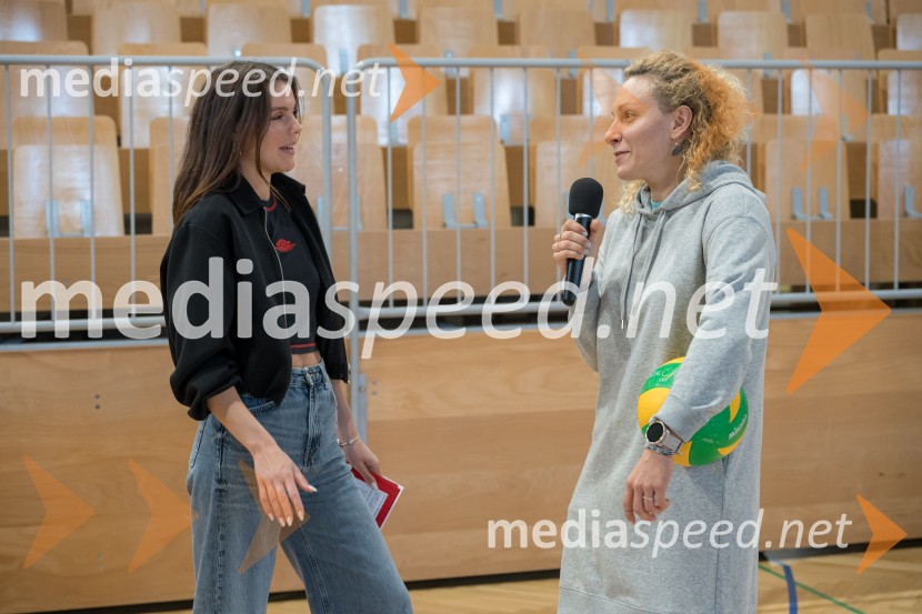  Vesna Ponorac, igralka, moderatorka;  Ilka Štuhec, nekdanja slovenska alpska smučarkaŠportno popoldne z Vesno Ponorac, Hitradiem Center in Olimpijskim komitejem Slovenije