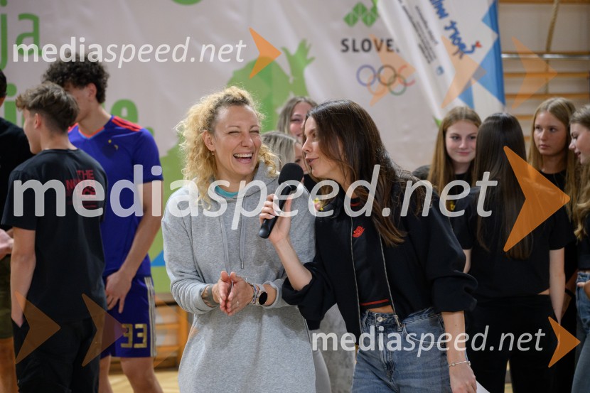  Ilka Štuhec, nekdanja slovenska alpska smučarka;  Vesna Ponorac, igralka, moderatorkaŠportno popoldne z Vesno Ponorac, Hitradiem Center in Olimpijskim komitejem Slovenije