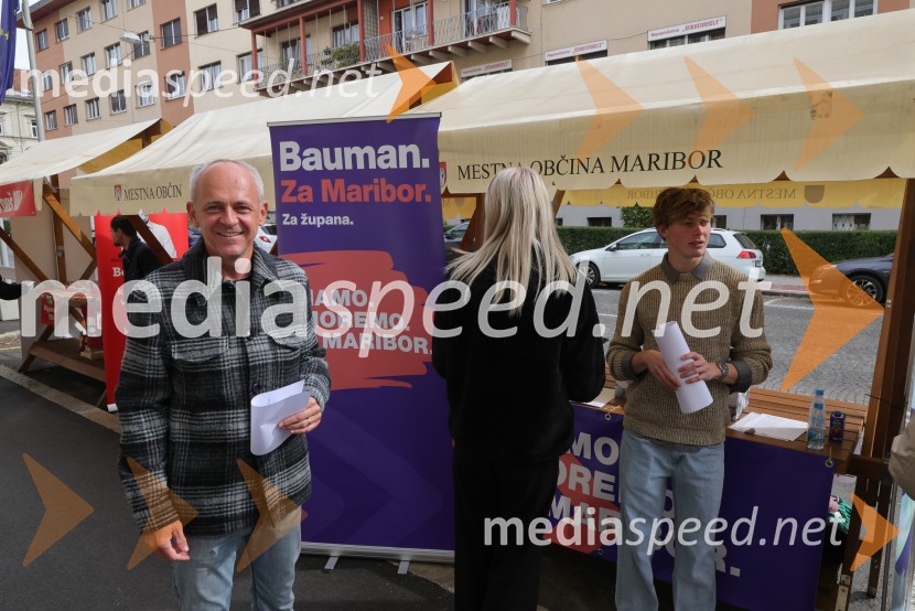  Andrej  Bauman, kandidat za župana MOM;  ... Bor Greiner vložil župansko kandidaturo s podporo volivk in volivcev