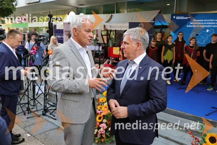 Aleksander Saša Arsenovič, župan, Mestna občina Maribor;  Marko Lotrič, predsednik, Državni svetV Mariboru odprli Ministrstvo za lokalno samoupravo, kohezijo in regionalni razvoj
