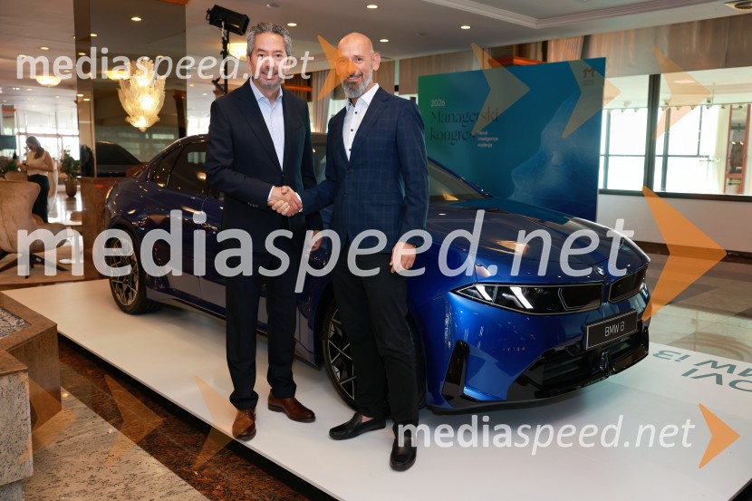  Glenn  Schmidt, Podpredsednik za globalni trajnostni razvoj skupine BMW ;  Aleš Suhorepec, generalni direktor, BMW SlovenijaManagerski kongres 2026, petek