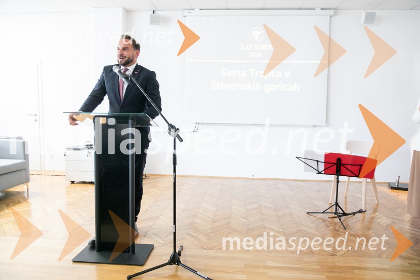 David  Klobasa, župan Občine Sveta TrojicaObčina Sveta Trojica v Slovenskih goricah z nagrado Zlati kamen 2026 za razvojno najprodornejšo občino Slovenije!