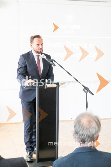  David  Klobasa, župan Občine Sveta TrojicaObčina Sveta Trojica v Slovenskih goricah z nagrado Zlati kamen 2026 za razvojno najprodornejšo občino Slovenije!