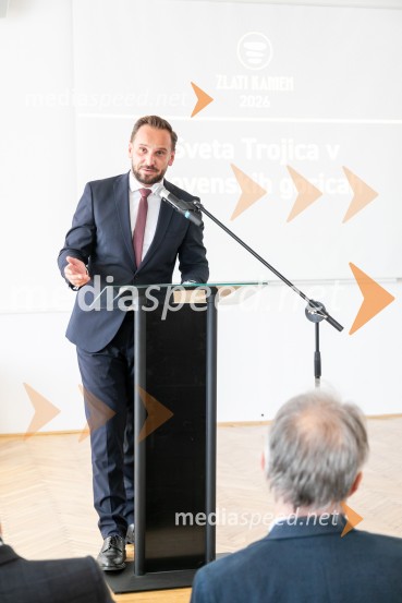  David  Klobasa, župan Občine Sveta TrojicaObčina Sveta Trojica v Slovenskih goricah z nagrado Zlati kamen 2026 za razvojno najprodornejšo občino Slovenije!
