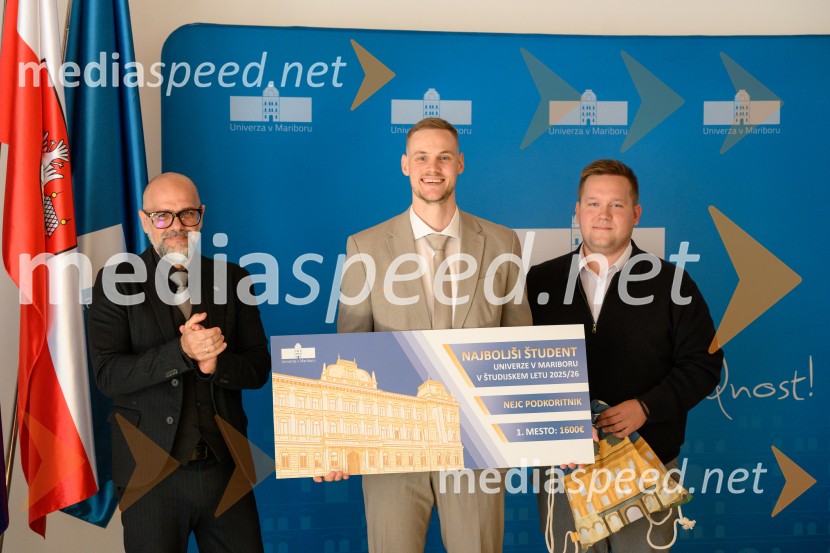 Najboljši študent Univerze v Mariboru v študijskem letu 2025/2026 je Nejc Podkoritnik