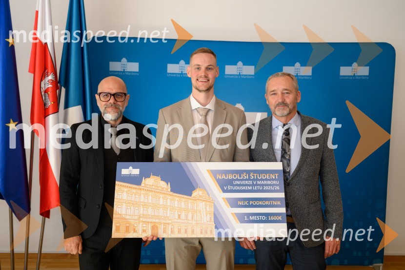 Najboljši študent Univerze v Mariboru v študijskem letu 2025/2026 je Nejc Podkoritnik