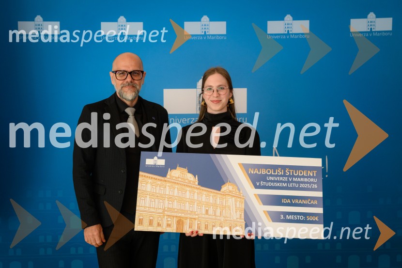 Najboljši študent Univerze v Mariboru v študijskem letu 2025/2026 je Nejc Podkoritnik