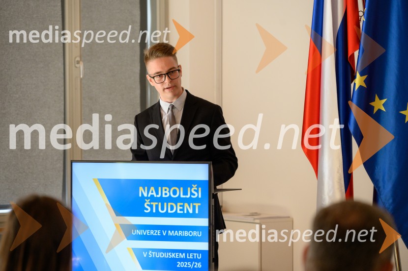 Najboljši študent Univerze v Mariboru v študijskem letu 2025/2026 je Nejc Podkoritnik