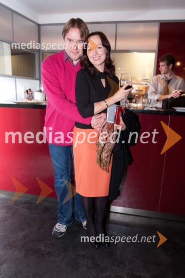 Jožef Ropoša, igralec in Bernarda Oman, igralkaMali zakonski zločini, premiera drame v MGL