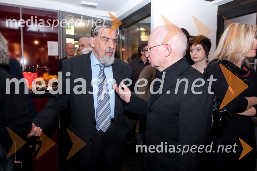 Ciril Zlobec, literat in dr. Aleš Žemva, kardiologMali zakonski zločini, premiera drame v MGL