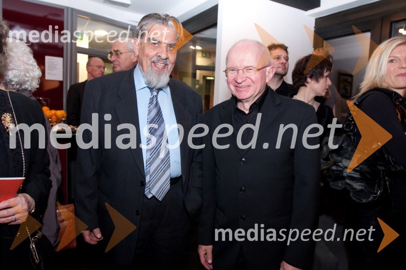 Ciril Zlobec, literat in dr. Aleš Žemva, kardiologMali zakonski zločini, premiera drame v MGL