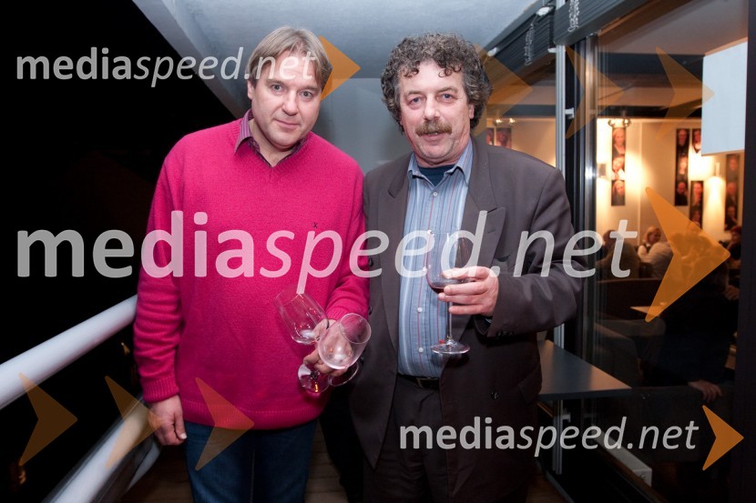 Jožef Ropoša, igralec in Rajko IvanMali zakonski zločini, premiera drame v MGL