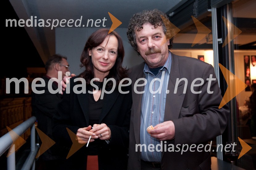 Bernarda Oman, igralka in Rajko IvanMali zakonski zločini, premiera drame v MGL