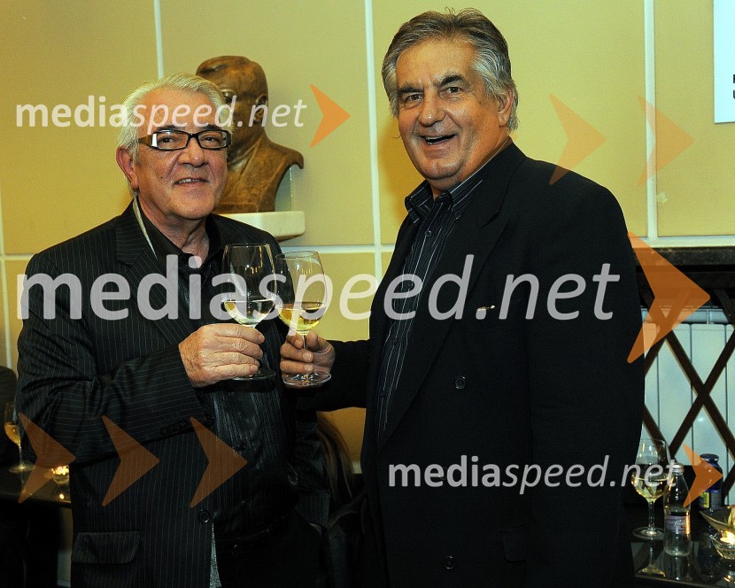 Slavko Deržek in Ivo UmekZastave, premiera komične drame v SLG Celje