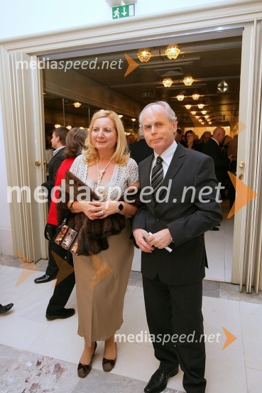 Milan Predan - Pipi in soproga Darka Zvonar PredanNetopir, premiera operete v SNG Maribor