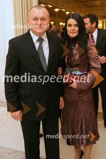 Franc Kangler, župan Maribora in soproga TanjaNetopir, premiera operete v SNG Maribor