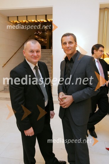 Franc Kangler, župan Maribora in Danilo Rošker, direktor SNG MariborNetopir, premiera operete v SNG Maribor