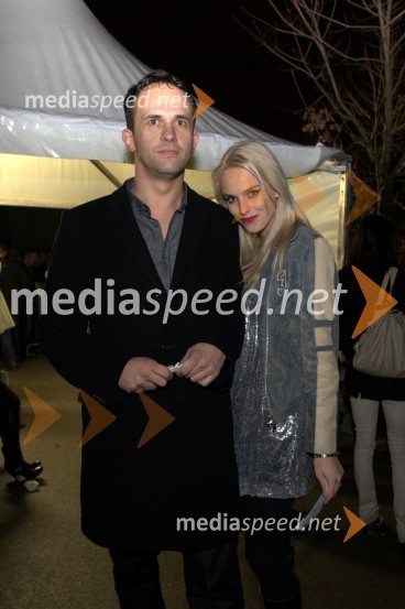 Borut Jelen, podjetnik in Nina Kohne, manekenkaCeca, koncert