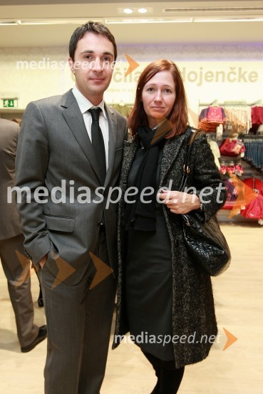 Gregor Jamnik, generalni direktor Hotel Slon, Ljubljana in Danica ČukMothercare, otvoritev trgovine v BTC Ljubljana