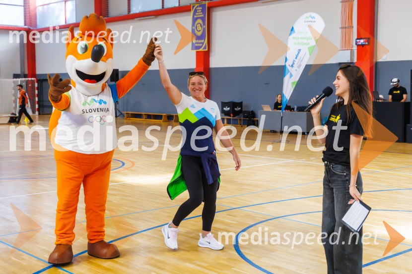Športno dopoldne z Vesno Ponorac razgibalo učence OŠ Škofije