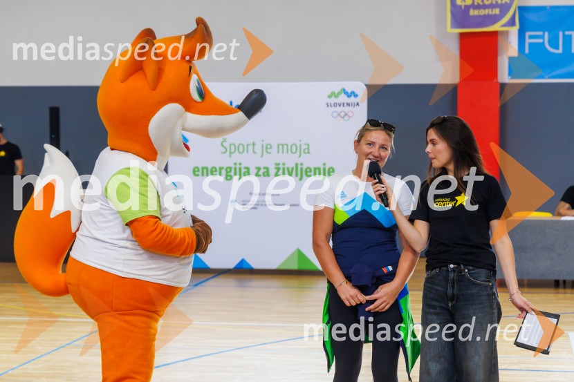 Športno dopoldne z Vesno Ponorac razgibalo učence OŠ Škofije