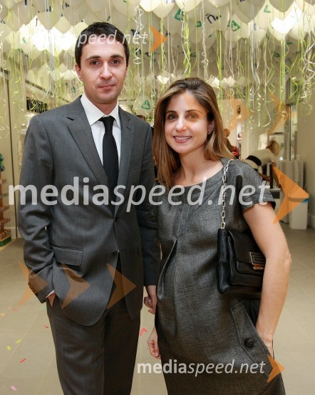 Gregor Jamnik, generalni direktor Hotel Slon, Ljubljana in Violetta LappasMothercare, otvoritev trgovine v BTC Ljubljana