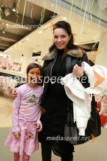 Petra Sedej, Furla in hči Gala Mineja SedejMothercare, otvoritev trgovine v BTC Ljubljana
