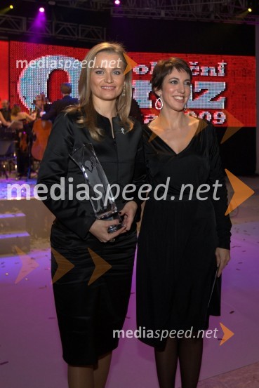 Katarina Kresal, ministrica za notranje zadeve in Politični obraz leta 2009 ter Gordana Sredojevič Goga, urednica revij Obrazi in EvaPolitični obraz leta 2009 je Katarina Kresal