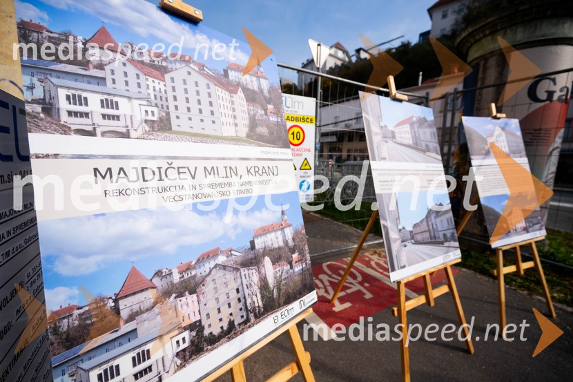 Začetek rušitvenih del, Majdičev mlin, Kranj